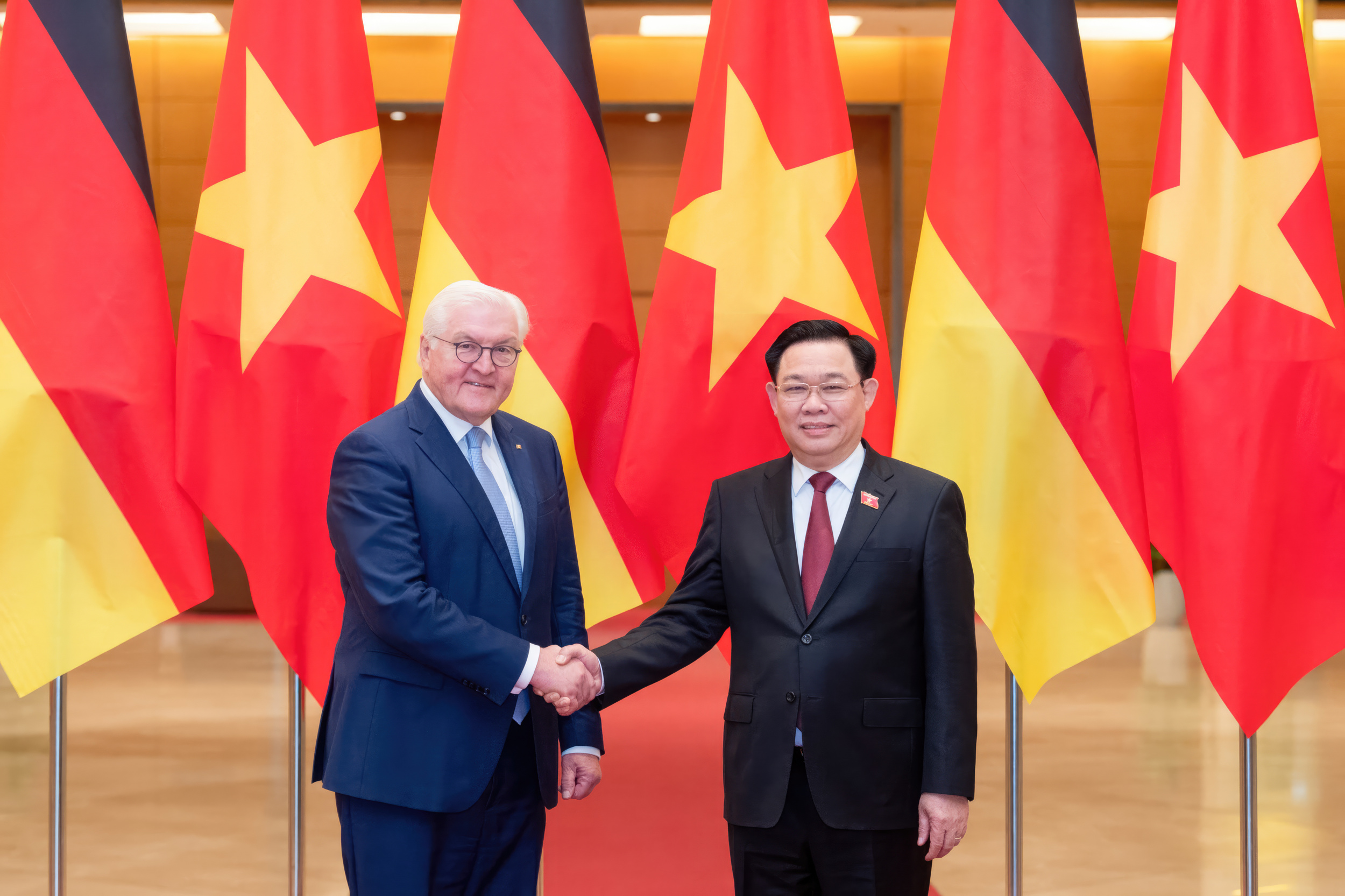 Chủ tịch Quốc hội Vương Đình Huệ hội kiến Tổng thống Đức Frank-Walter Steinmeier- Ảnh 1.