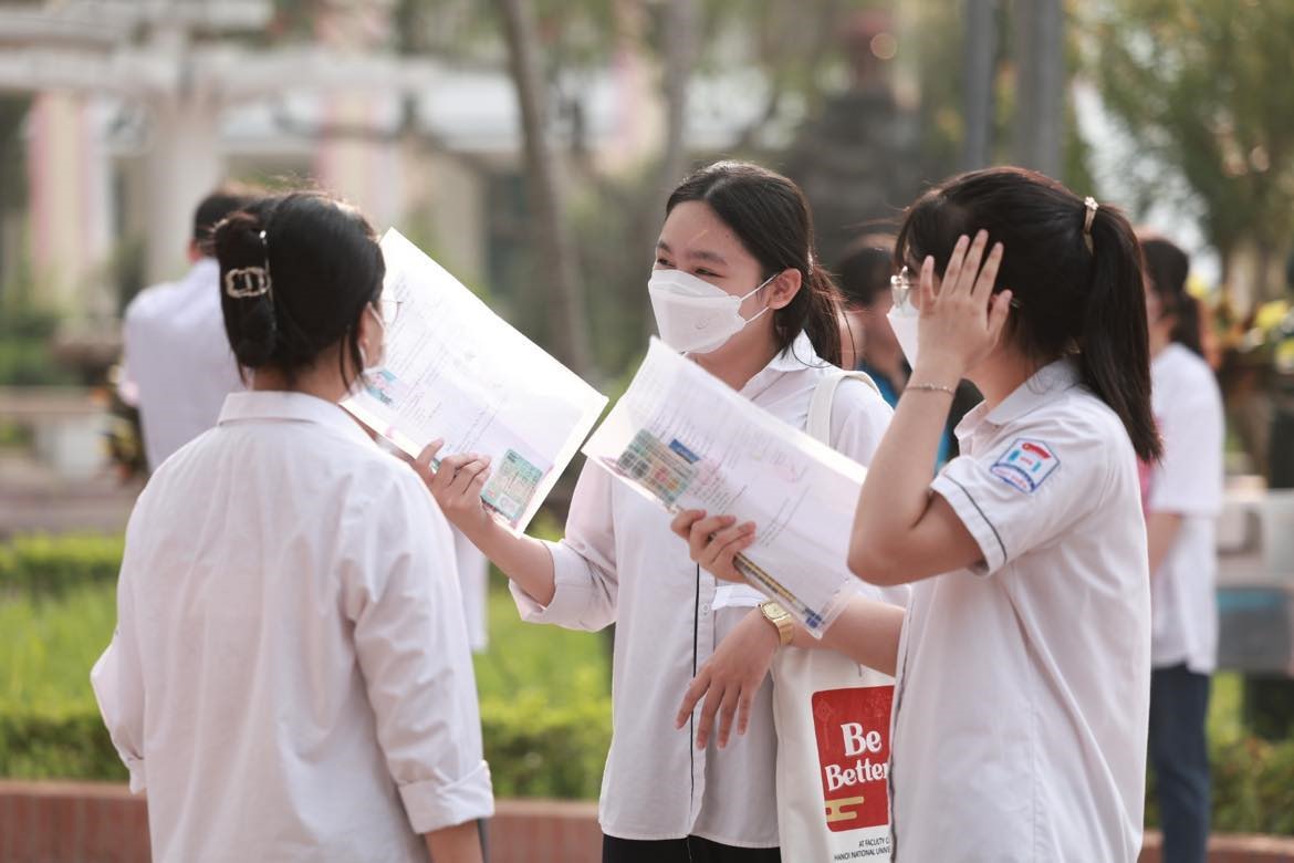 Nhiều thí sinh bước vào kỳ thi được ví căng hơn thi vào đại học với tâm thế thoải mái.