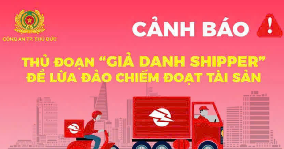 Cảnh báo giả danh shipper chiếm đoạt tài sản người mua hàng