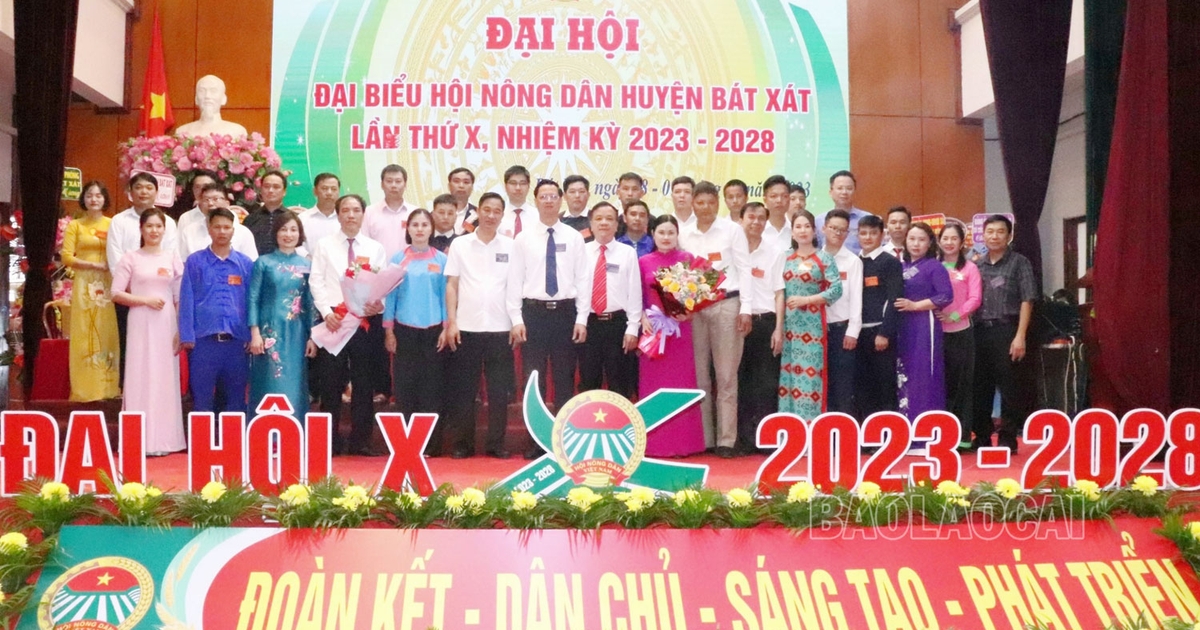 Hội Nông dân huyện Bát Xát tổ chức thành công Đại hội Đại biểu Hội Nông dân huyện lần thứ X