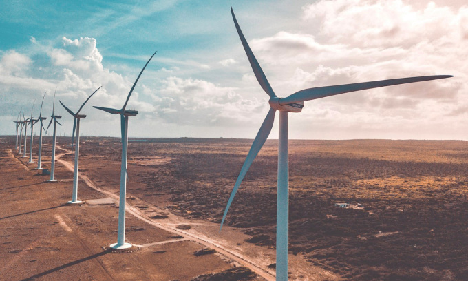 Wind turbines are often equipped with permanent magnets, which use rare earths. Photo: Rabih Shasha