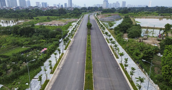 Overview of the extended Le Quang Dao route connecting two districts that is about to be completed in Hanoi