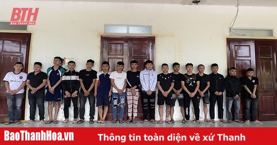 Công an huyện Vĩnh Lộc khởi tố 11 đối tượng gây rối trật tự công cộng