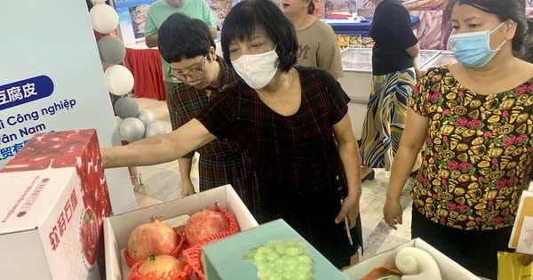 중국 과일, 예상치 못하게 고객 끌어모아 AgroViet 2023에서 매진