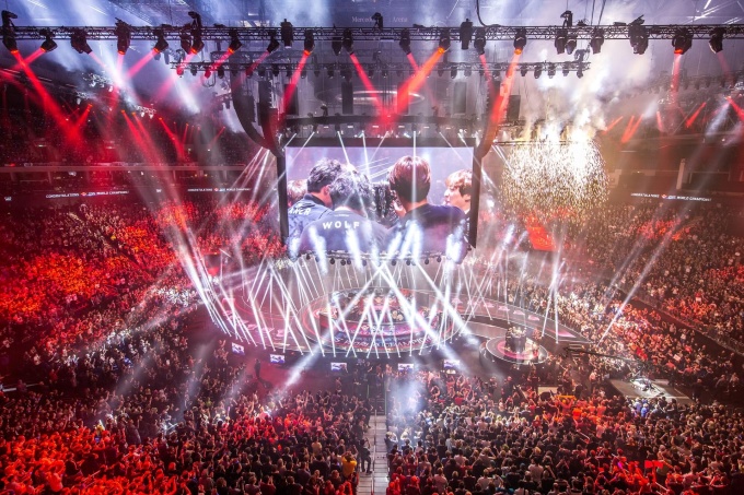 Chung kết giải vô địch thế giới Liên Minh Huyền Thoại năm 2015 tại Berlin, Đức. Ảnh: Riot Games