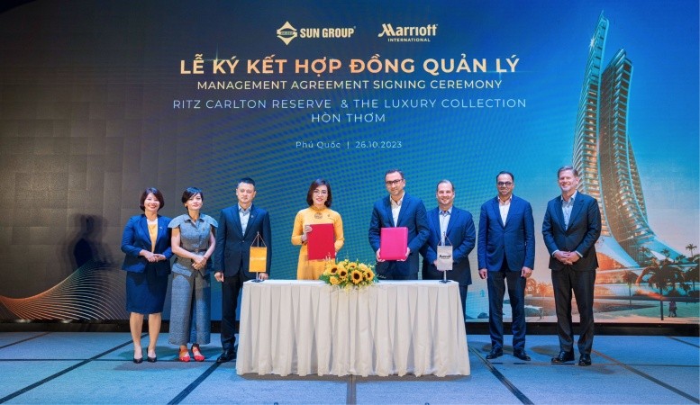 Sun Group và Marriott International đưa hai thương hiệu khách sạn cao cấp bậc nhất thế giới đến Phú Quốc