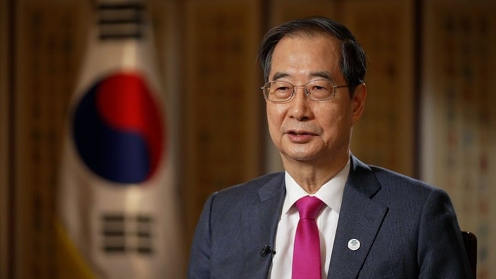 El primer ministro de Corea del Sur, Han Duck-soo.