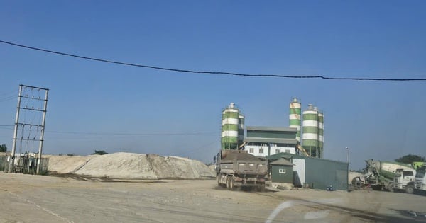 Nach der Fertigstellung des Brückenbauprojekts wurde die Betonmischanlage illegal betrieben.