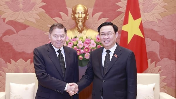 National Assembly Chairman Vuong Dinh Hue receives Chief Justice of the Supreme Court of the Russian Federation