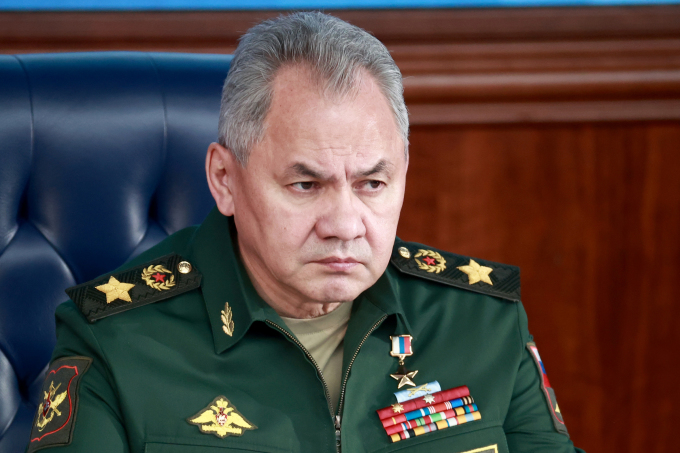 Russian Defense Minister Sergei Shoigu at a meeting in Moscow on December 21, 2022. Photo: AFP