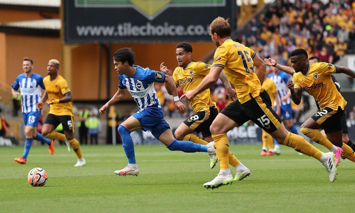 Mitoma a marqué un but en solo, donnant l'avantage à Brighton