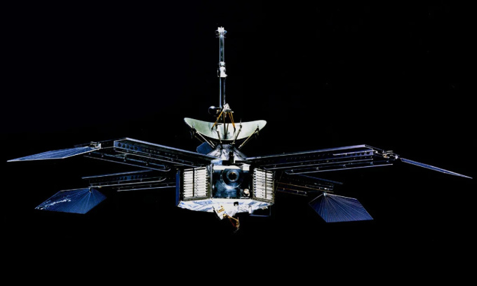 Mariner 4 là tàu vũ trụ đầu tiên chụp ảnh cận cảnh về một hành tinh khác. Ảnh: NASA