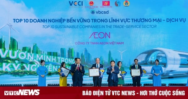 AEON vào Top 3 Doanh nghiệp Bền vững ngành Thương mại - Dịch vụ