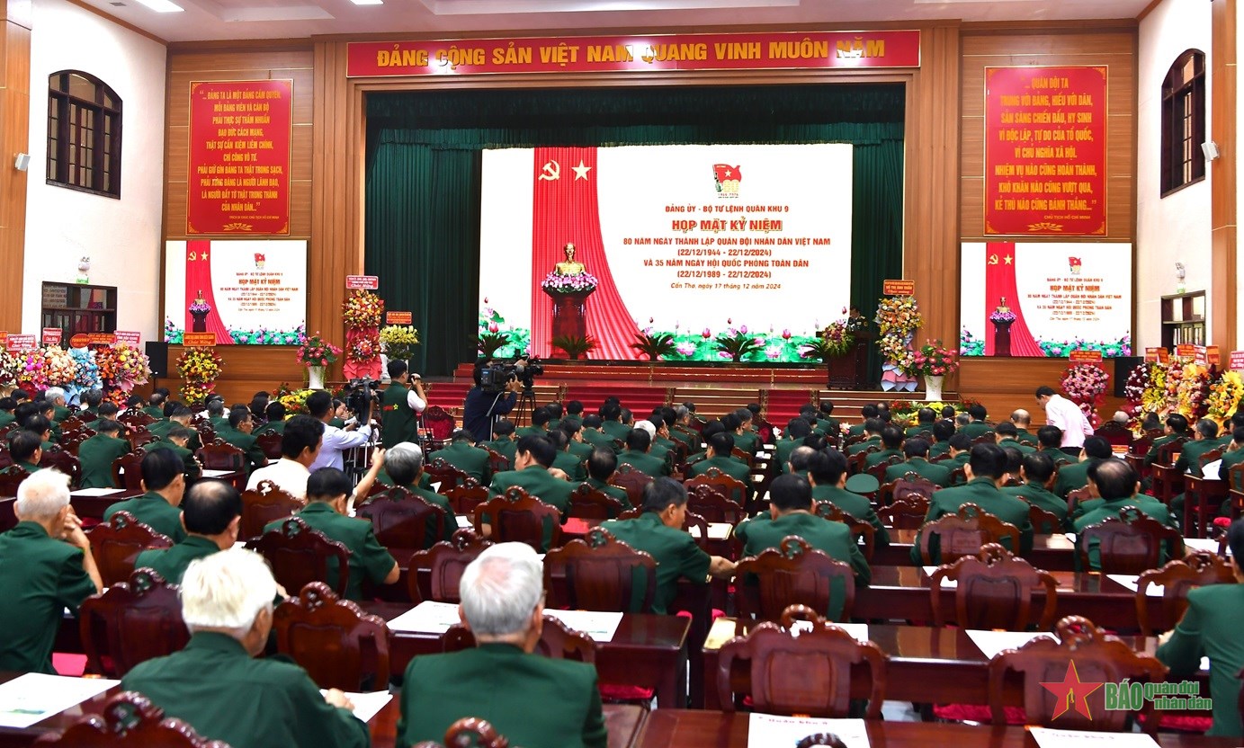 Military Region 9: Meeting to celebrate the 80th anniversary of the founding of the Vietnam People's Army