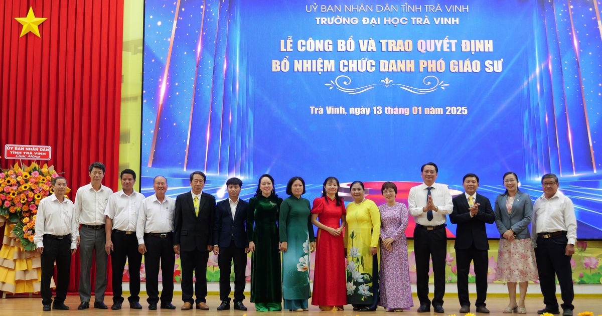 Tra Vinh University has 4 new associate professors