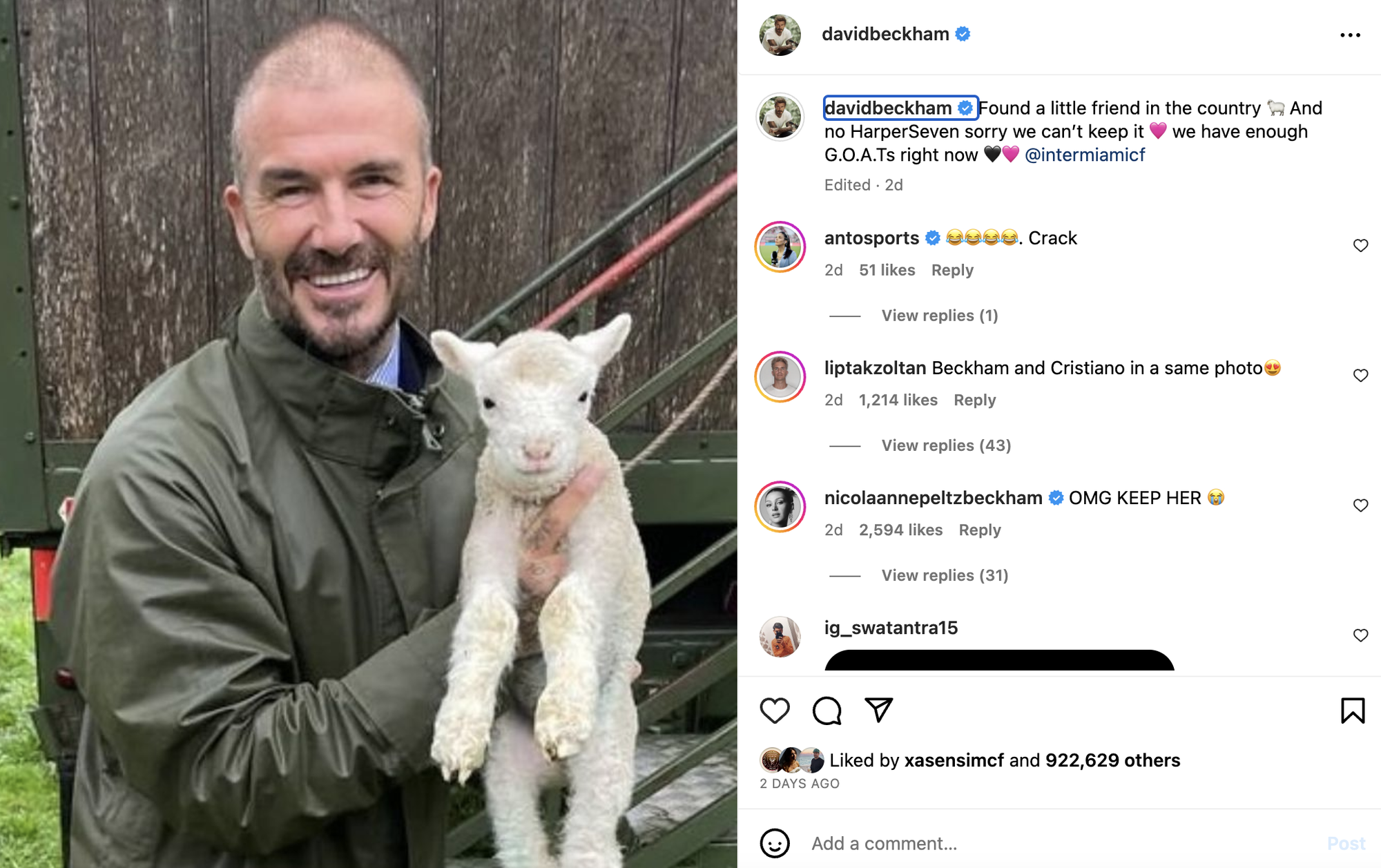 David Beckham bất ngờ thay đổi diện mạo, gọi Messi là ‘GOAT’ - Ảnh 1.