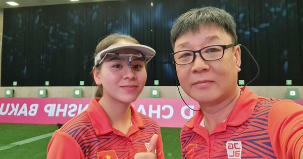 Hoang Xuan Vinh's Korean coach was unexpectedly invited to sign a contract by the Department of Sports and Physical Training.