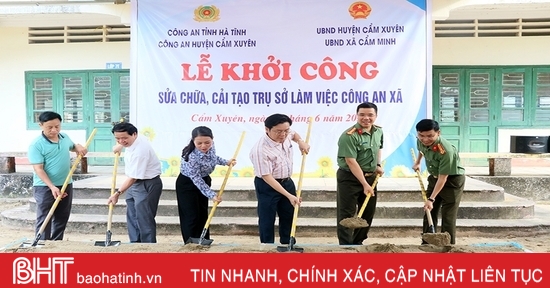 Nâng cấp 10 trụ sở công an xã ở Cẩm Xuyên