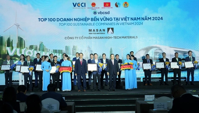 Masan High-Tech Materials has been recognized as a 'Vietnam Sustainable Enterprise' for 7 consecutive years.