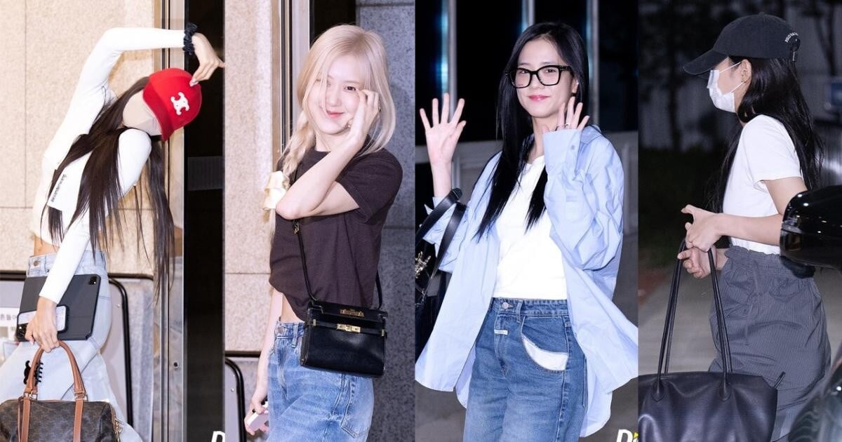 Erstes Bild von BlackPink am Flughafen bei der Ankunft in Hanoi zum Auftritt