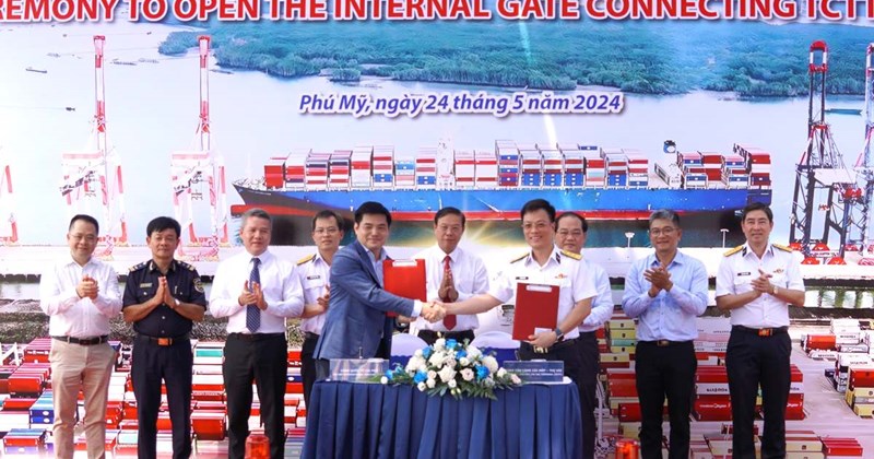 Officially connecting 2 super ports at Cai Mep