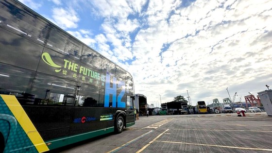 El autobús propulsado por hidrógeno de Hong Kong (China)