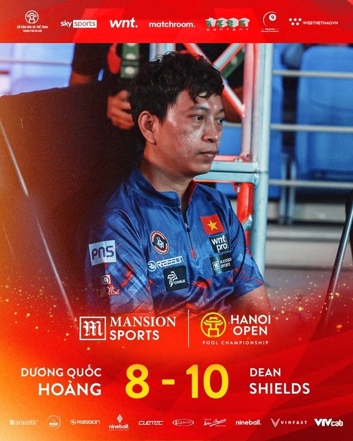 Duong Quoc Hoang lost regrettably to Dean Shields.