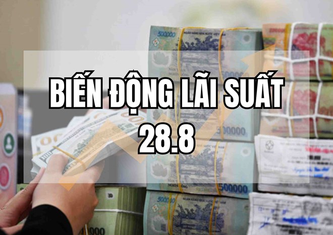 Biến động lãi suất 28.8: Bất ngờ lãi suất cao nhất vượt 9,0%