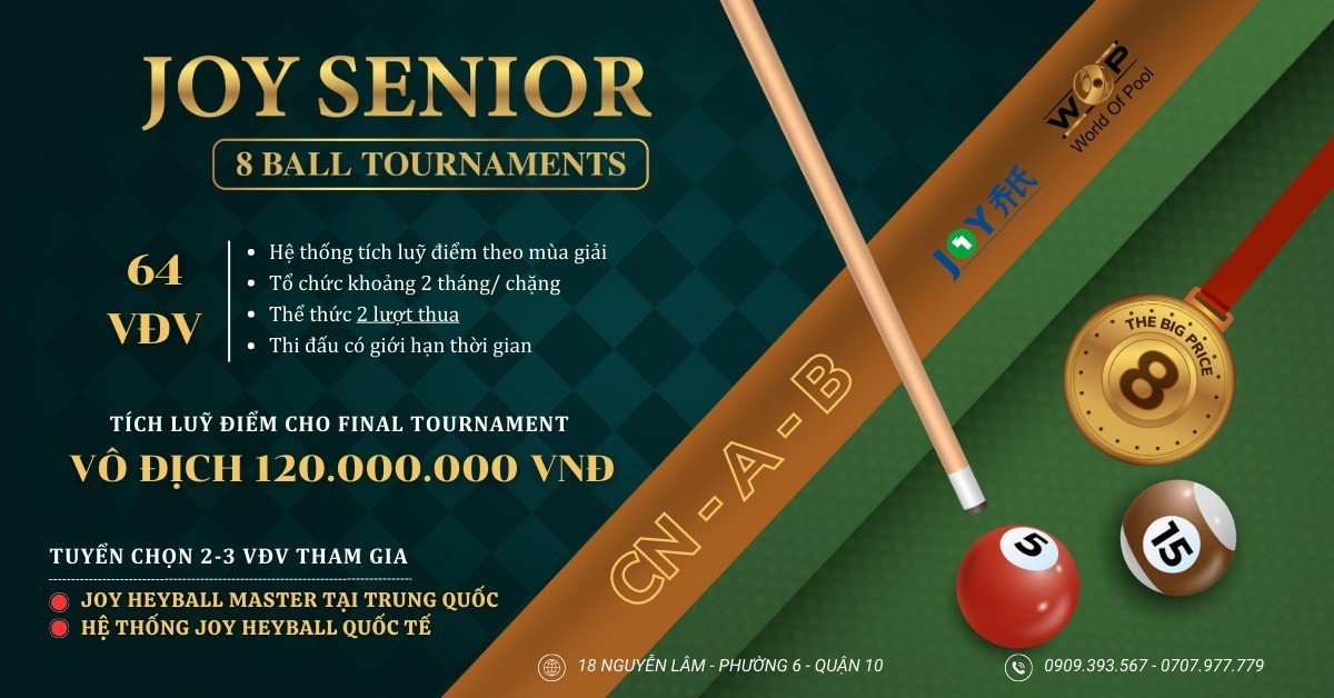 Joy Billiard và giải đấu tiền thưởng khủng ra mắt tại Việt Nam - Ảnh 1.