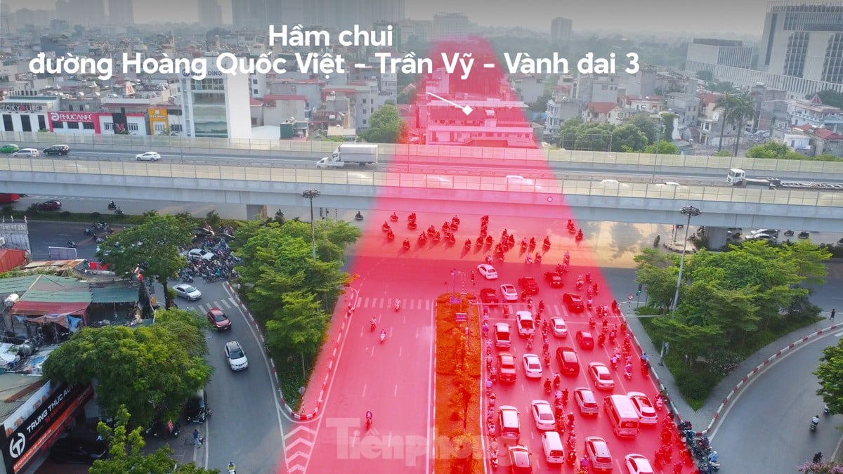 Hanoi schlägt den Bau von drei Unterführungen entlang der Ringstraße 3 vor, mit einer Gesamtinvestition von fast 4.500 Milliarden VND Foto 6