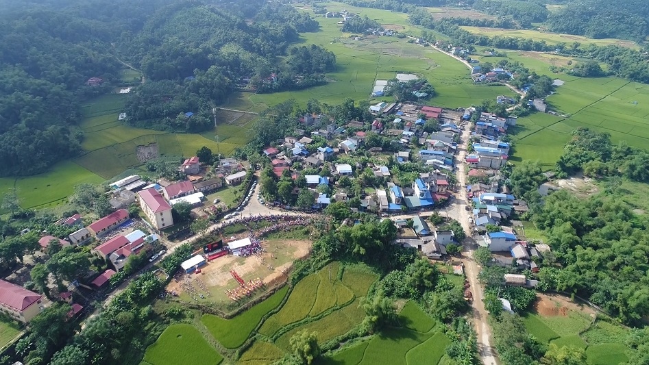 อำเภอดิ่ญฮหว่า จังหวัดไทเหงียน บรรลุมาตรฐานชนบทใหม่