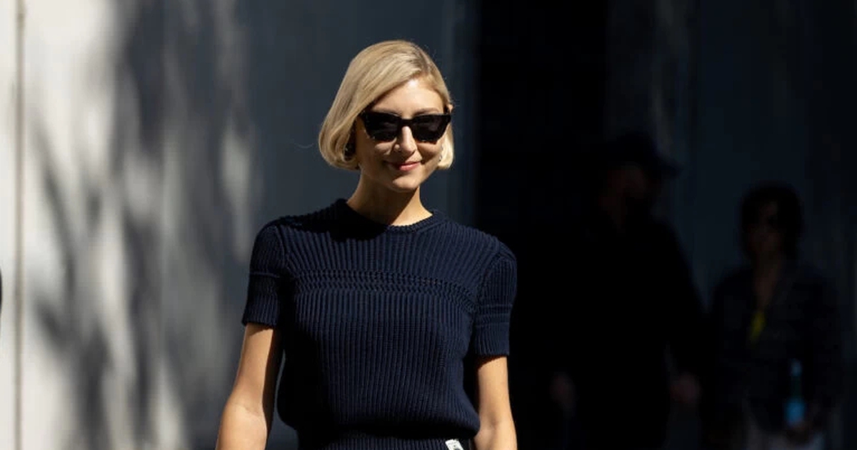 Elegant long skirts on the street in winter