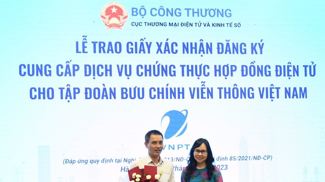 VNPT chính thức cung cấp dịch vụ chứng thực hợp đồng điện tử