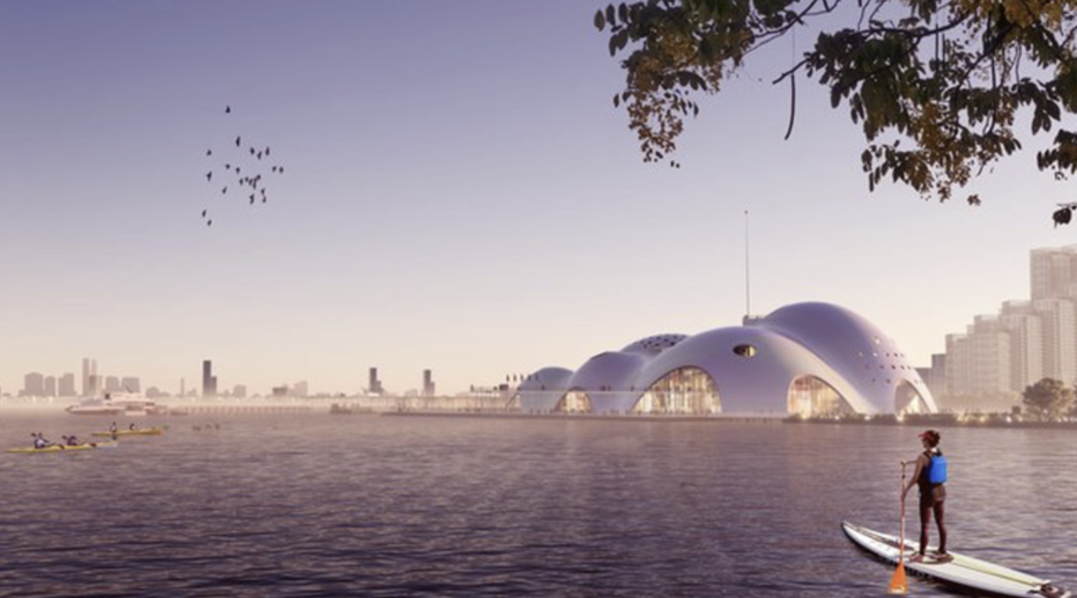 Close-up of the location and shape of the 10,000 billion VND Opera House near West Lake, photo 10