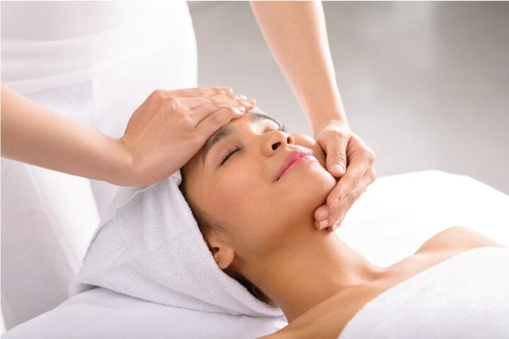 Massage is an effective way to slim your face in a short time.