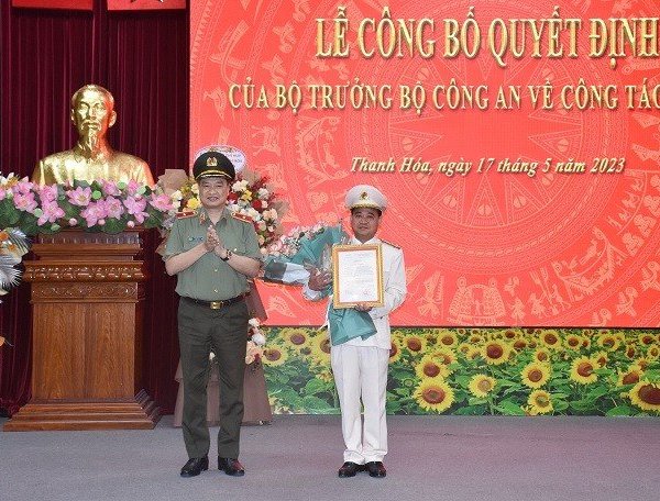 Thượng tá Lê Ngọc Anh được bổ nhiệm làm PGĐ Công an tỉnh Thanh Hóa