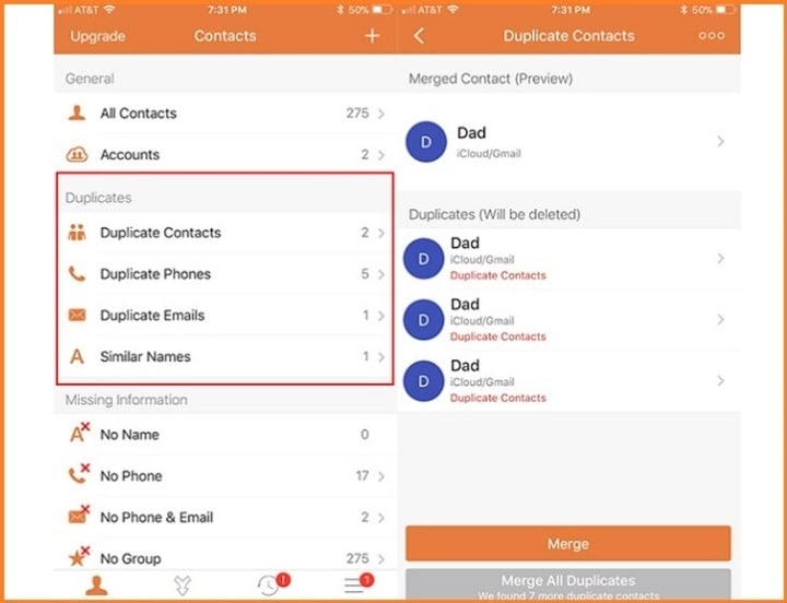 Comment supprimer les contacts en double sur iPhone - 6