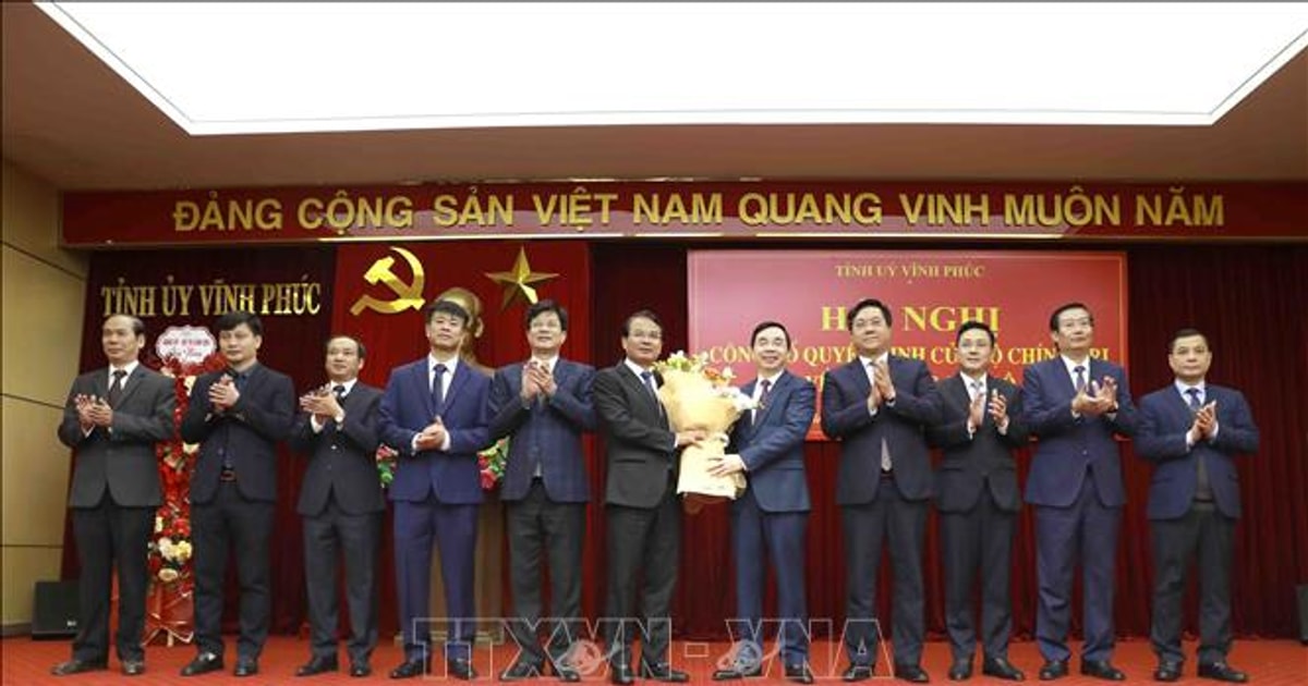 สหาย Dang Xuan Phong ดำรงตำแหน่งเลขาธิการคณะกรรมการพรรคประจำจังหวัด Vinh Phuc