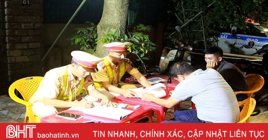 Công an Can Lộc xử lý 852 trường hợp vi phạm an toàn giao thông