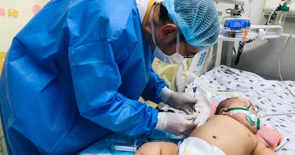 Après 3 jours de forte fièvre, le nouveau-né a présenté une concentration sanguine due à un choc de dengue.