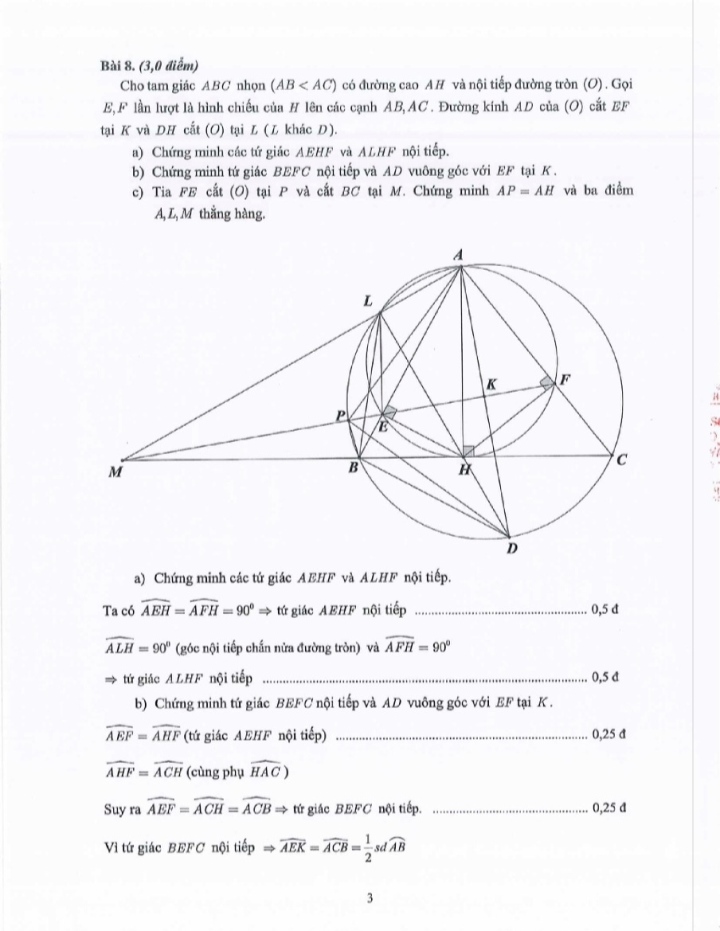 Đáp án chính thức môn Toán thi vào lớp 10 TP.HCM  - 3