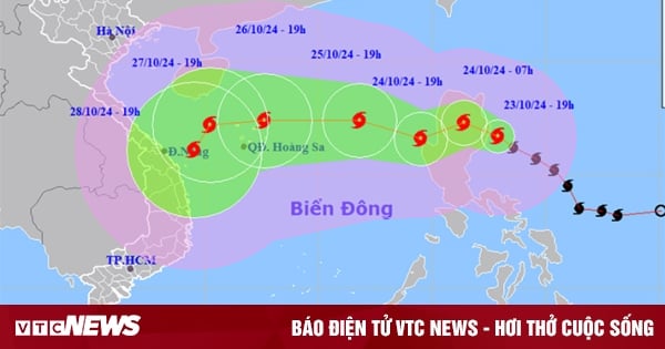 Bão số 6 vào Biển Đông ngày mai 24/10