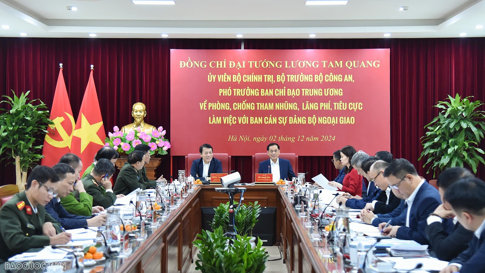 Đoàn công tác Ban Chỉ đạo Trung ương làm việc với Bộ Ngoại giao về phòng, chống tham nhũng, lãng phí, tiêu cực