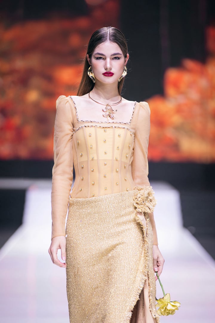 Miss Cosmo 2024 est charmante sur le podium de la Vietnam International Fashion Week - 13