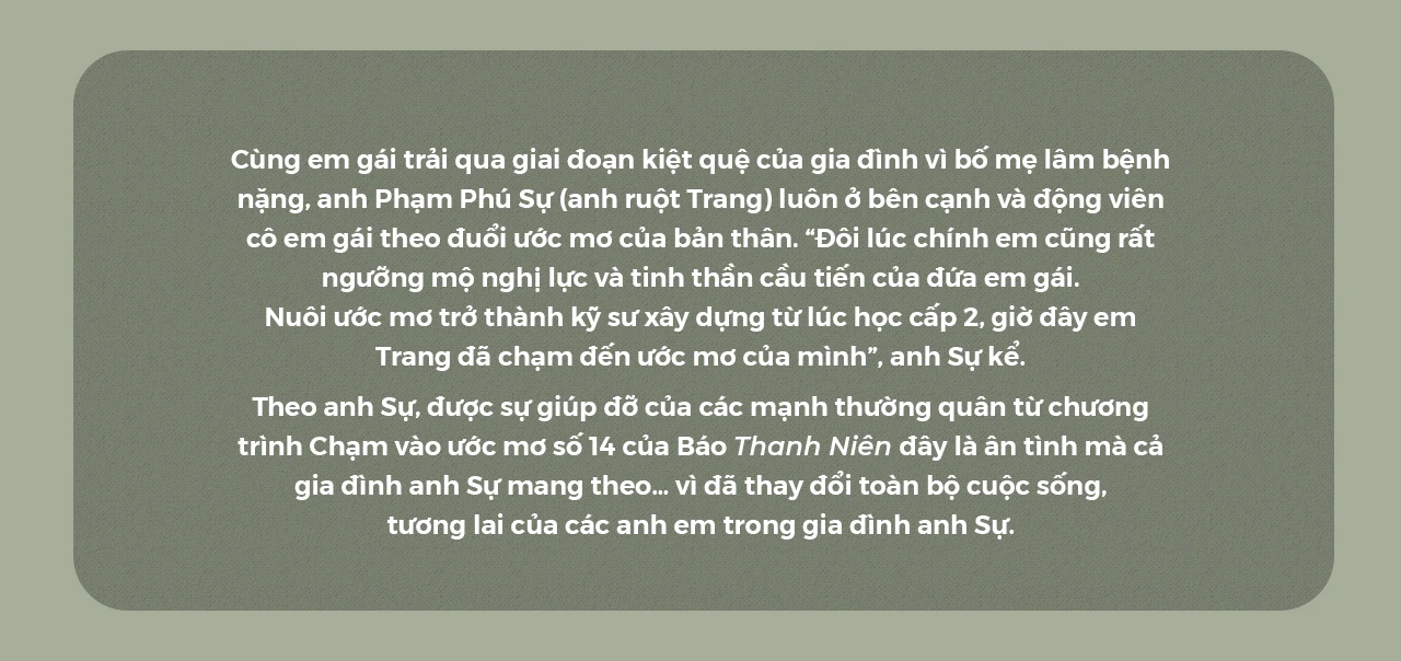 Nữ sinh phụ hồ và điểm “Chạm vào ước mơ” thành kỹ sư xây dựng - Ảnh 5.