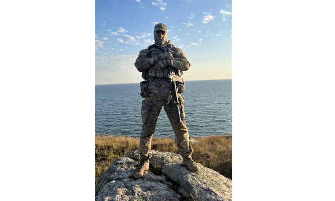 Ukrainian soldier codenamed Khokhol in a photo posted on November 20. Photo: Ukrainska Pravda