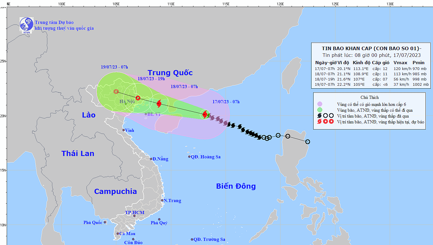 Vĩnh Phúc chủ động ứng phó với bão số 1 (bão Talim)