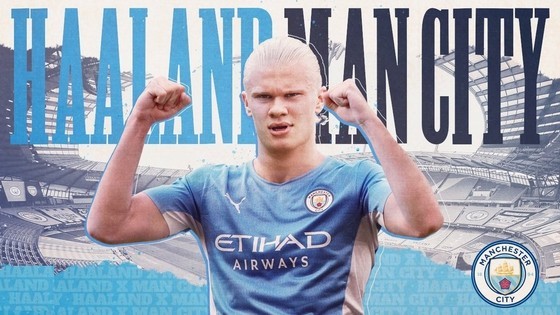 Erling Haaland cuối cùng cũng là tiền đạo mới của Manchester City