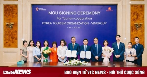 องค์การการท่องเที่ยวเกาหลีและ Vingroup ร่วมมือกันส่งเสริมการแลกเปลี่ยนทางวัฒนธรรมและการท่องเที่ยว