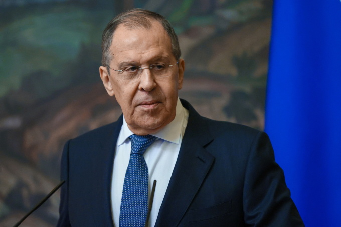 El ministro de Asuntos Exteriores de Rusia, Serguéi Lavrov, en Moscú en febrero de 2022. Foto: Reuters